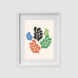 Framed floral collage