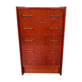 Commode chiffonnier semainier vintage teck 1950