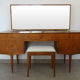 Dressing table and her teak and veneer stool by McIntosh, United Kingdom, 1960s