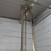 1930s Art Deco bronze chandelier