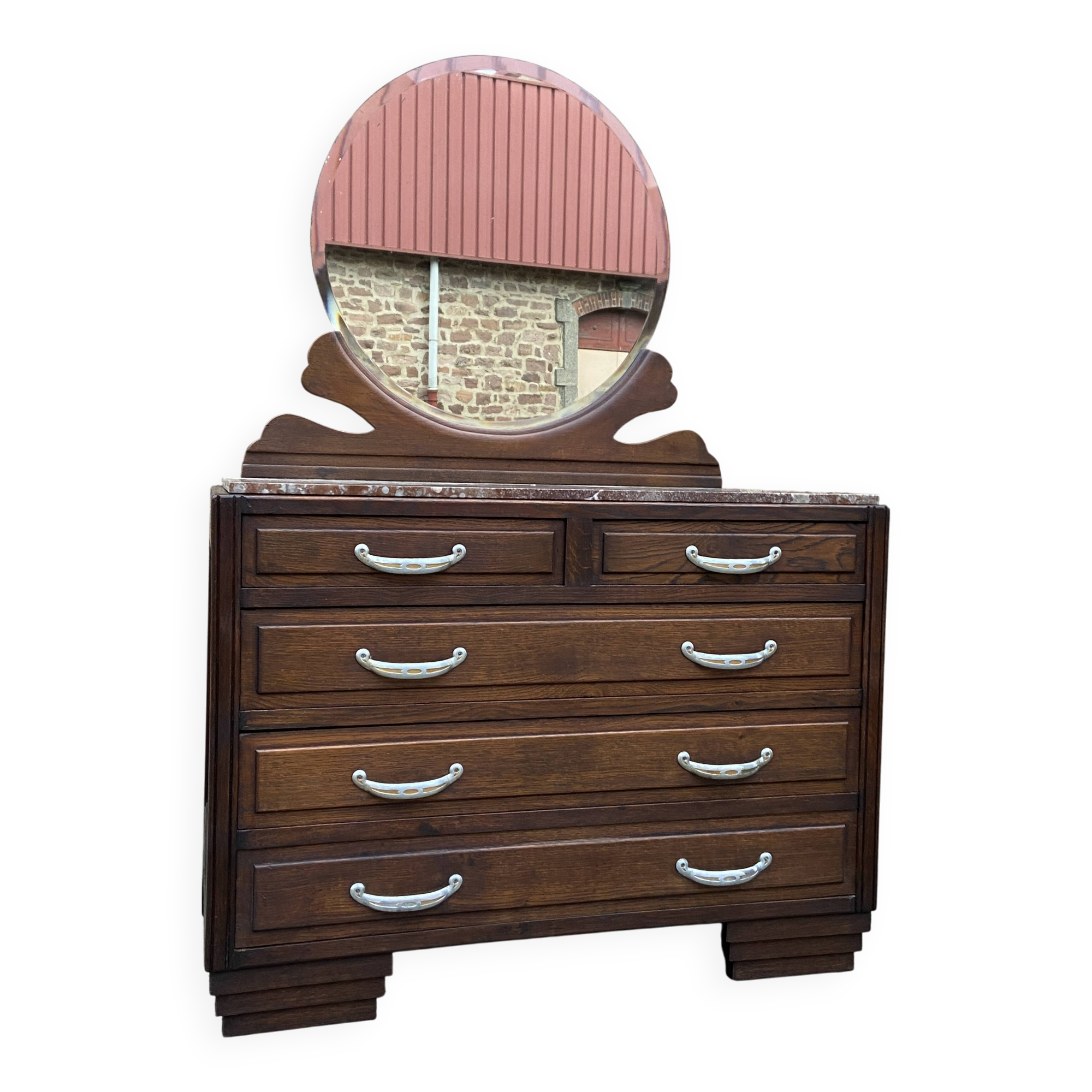 Mid-century vintage 1950s Parisian Art Deco Dressing Table