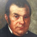 Oil canvas portrait of a man