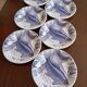 6 English flat plates Ironstone Tableware