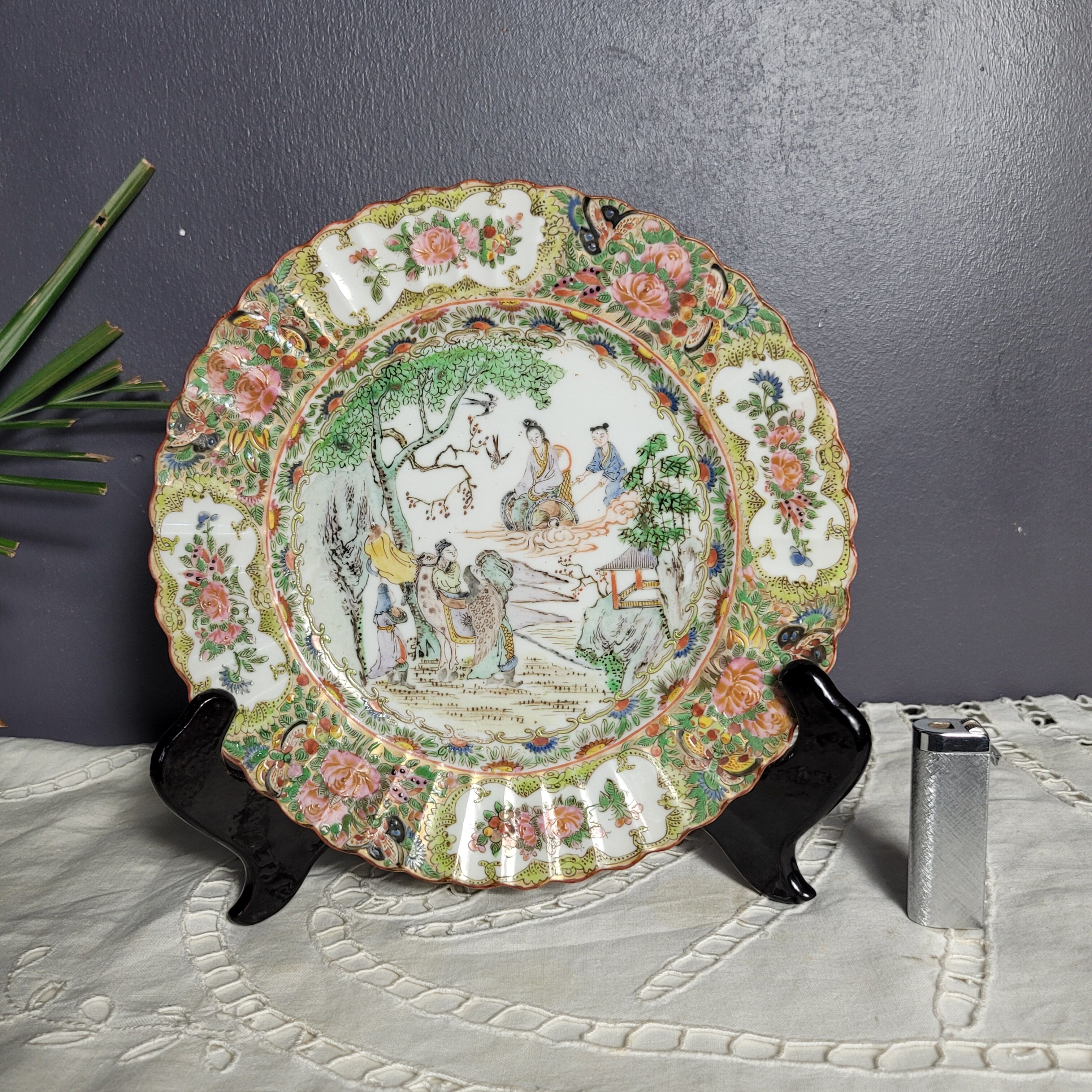 Chinese plate Canton porcelain