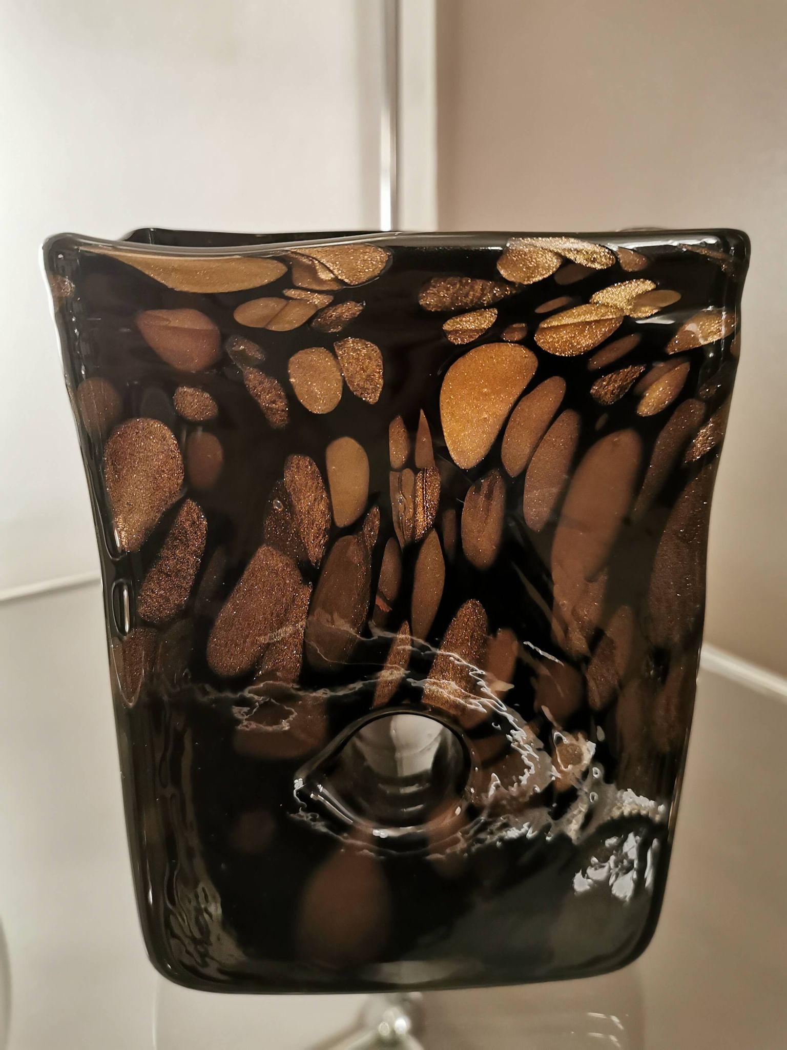 Murano blown glass vase, Italy, 1970s/80s