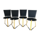 Chaises  terna par Seccose design 1985 Gaspare Cairoli
