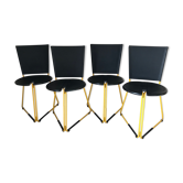 Chaises  terna par Seccose design 1985 Gaspare Cairoli