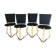 Chaises  terna par Seccose design 1985 Gaspare Cairoli