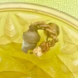 Art deco washbasin ceiling lamp, frosted glass satin