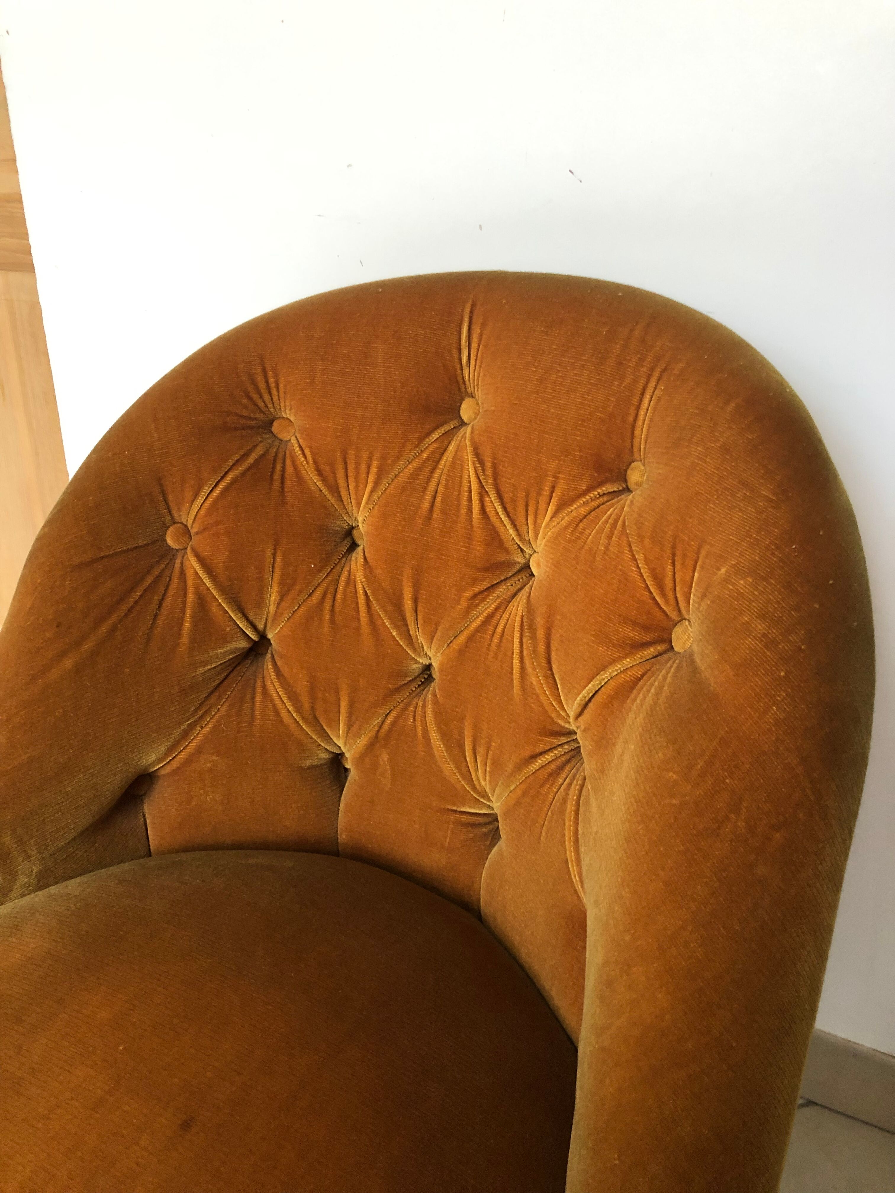 Fauteuil crapaud vintage