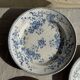 Set of 3 blue plates from Gien pottery, Fleurette model, D22.5.