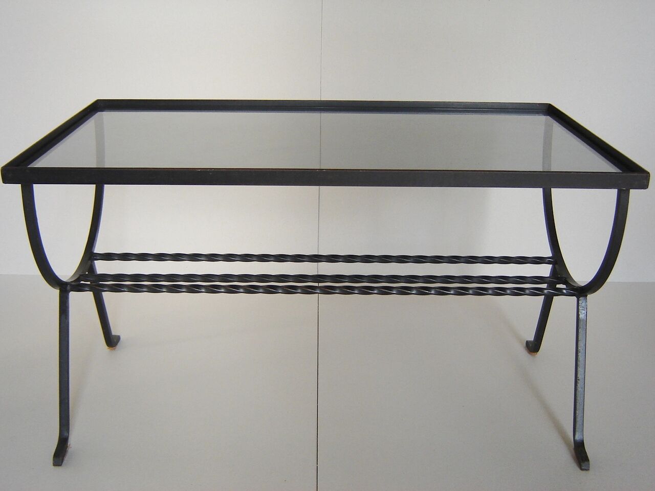 The 1960s wrought iron coffee table