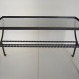 ‌‌Table basse en fer forgé des années 1960