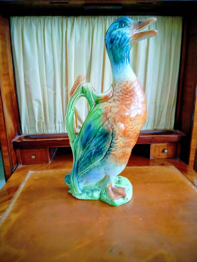 barbotine duck St Clement jug