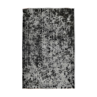 Distressed wool vintage tapis rugs 243x158cm