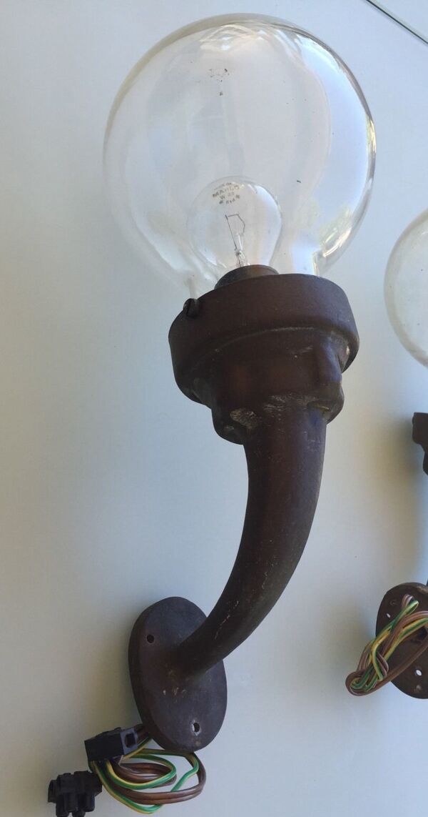 Anciennes paire d'appliques d  bateau