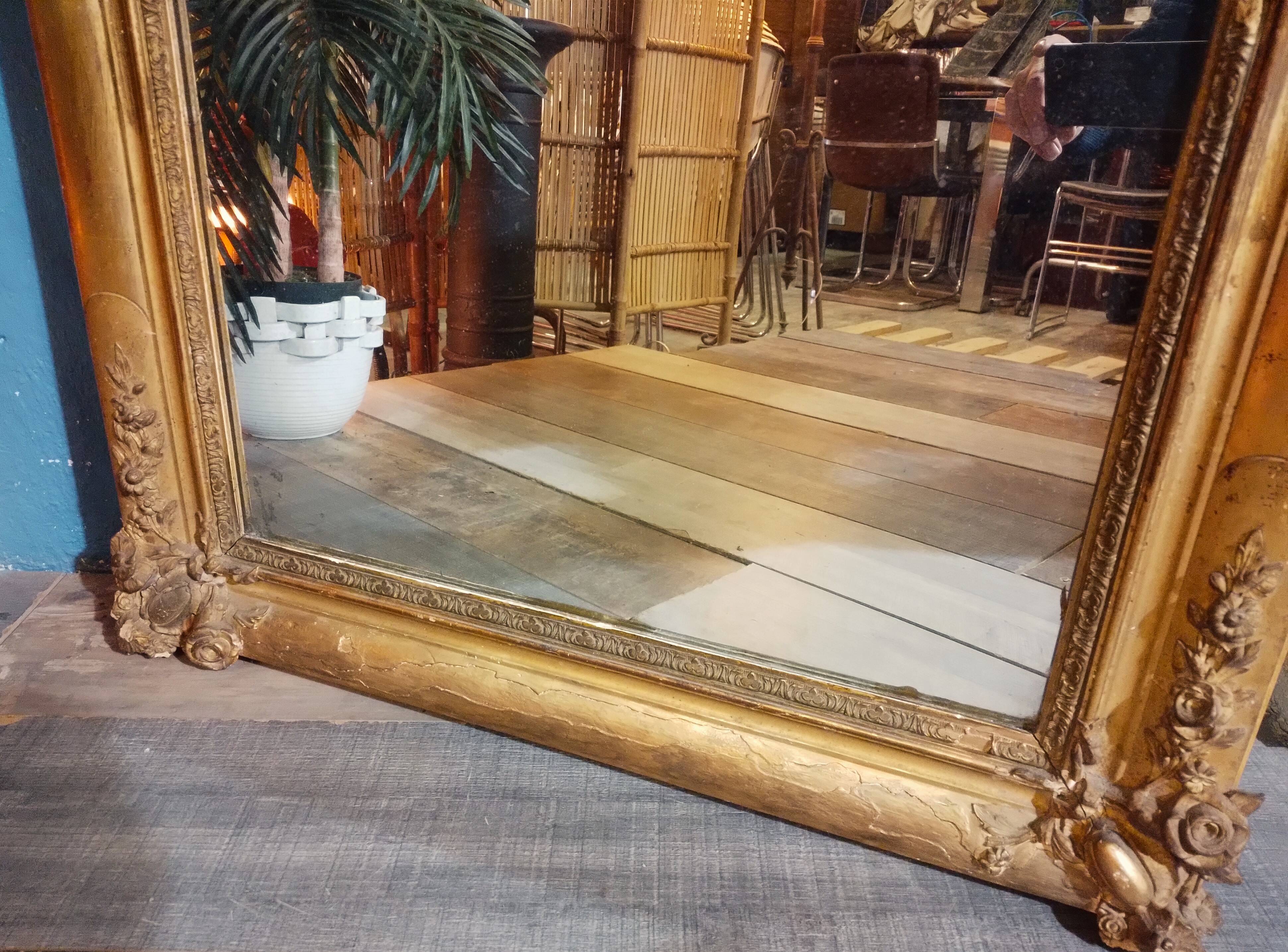 19th century wall or table mirror