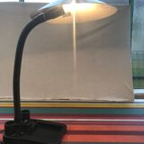 Aluminor metal storage office lamp - black flexible arm vintage 80s