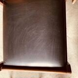 6 black chairs by Gunther Hoffstead for Uniflex - 1960's