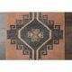 1970s Vintage Turkish Oushak Handmade Wool Cotton Orange Runner Rug 80X332