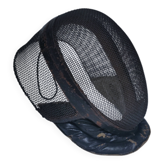 metal and leather fencing mask, early 20th century