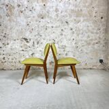 Green skai chairs 50s