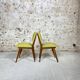 Chaises skai vertes années 50