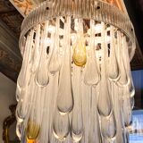 Venini Murano glass chandelier, Italy 1970s
