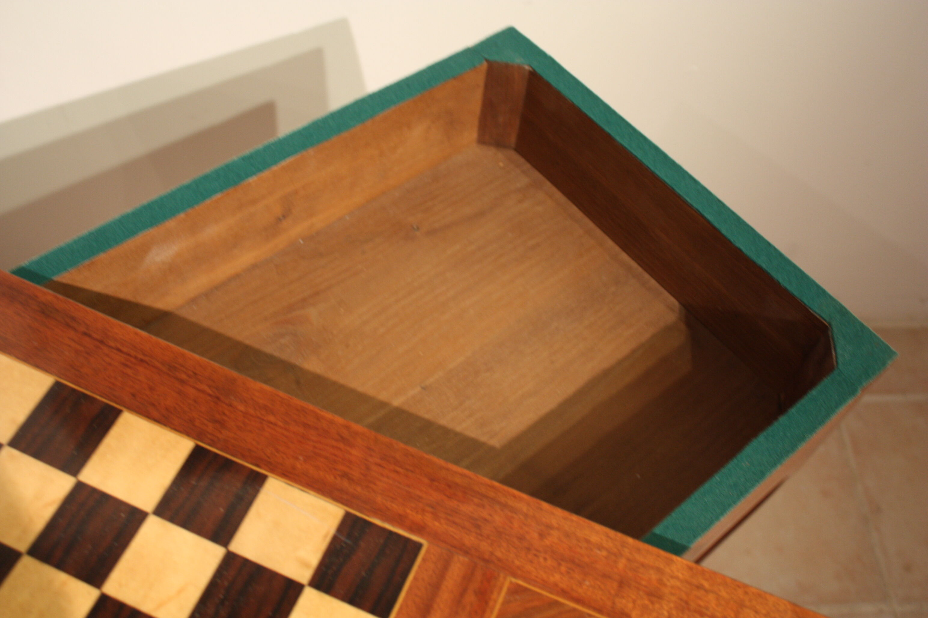 Mahogany game table in the Louis XV style