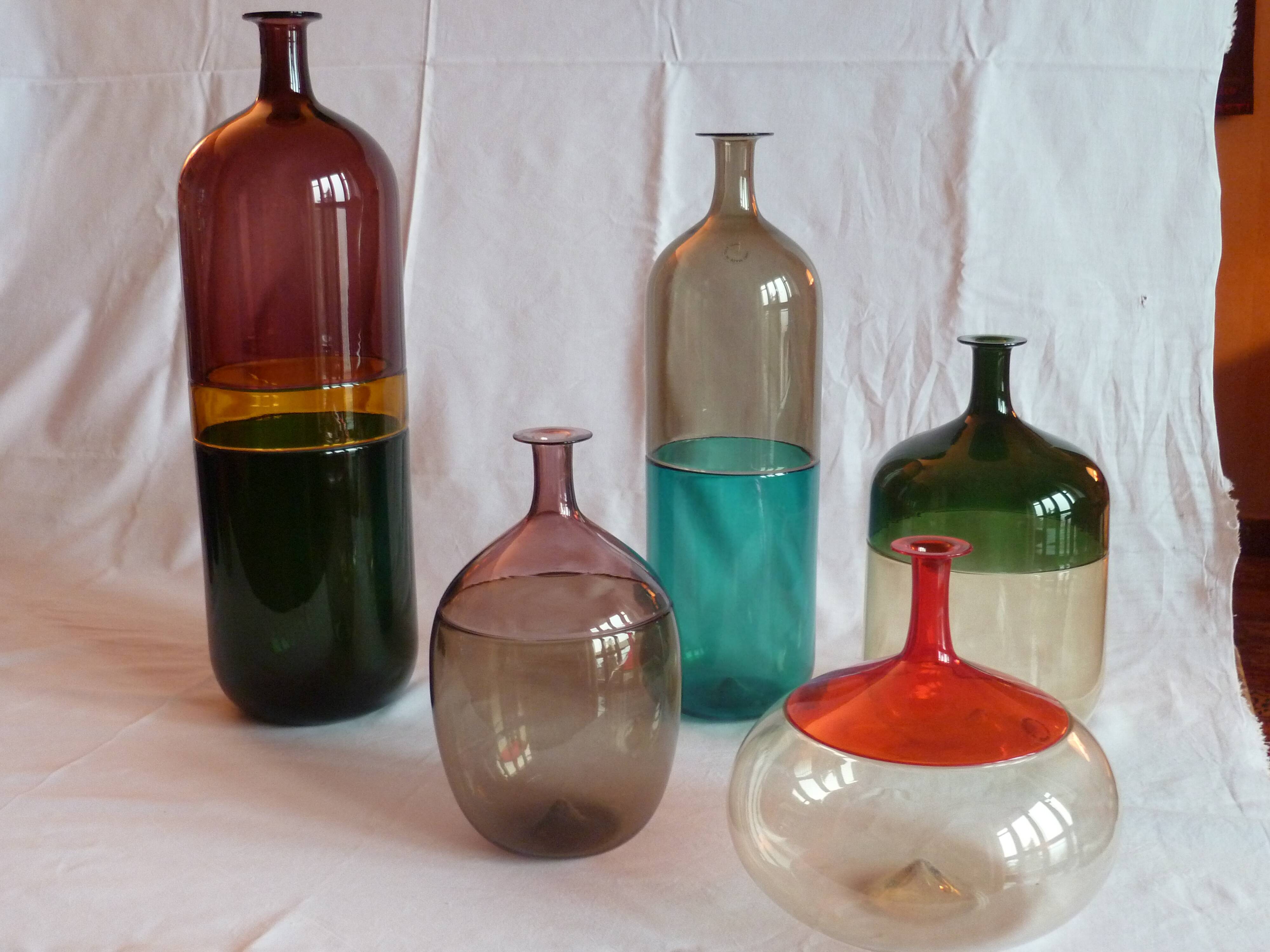 Bouteilles "Bolle" de Tapio Wirkkala Venini - années 80