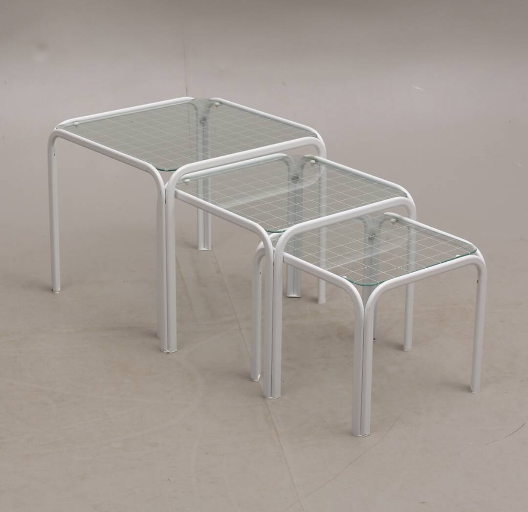 Italian nesting tables trio