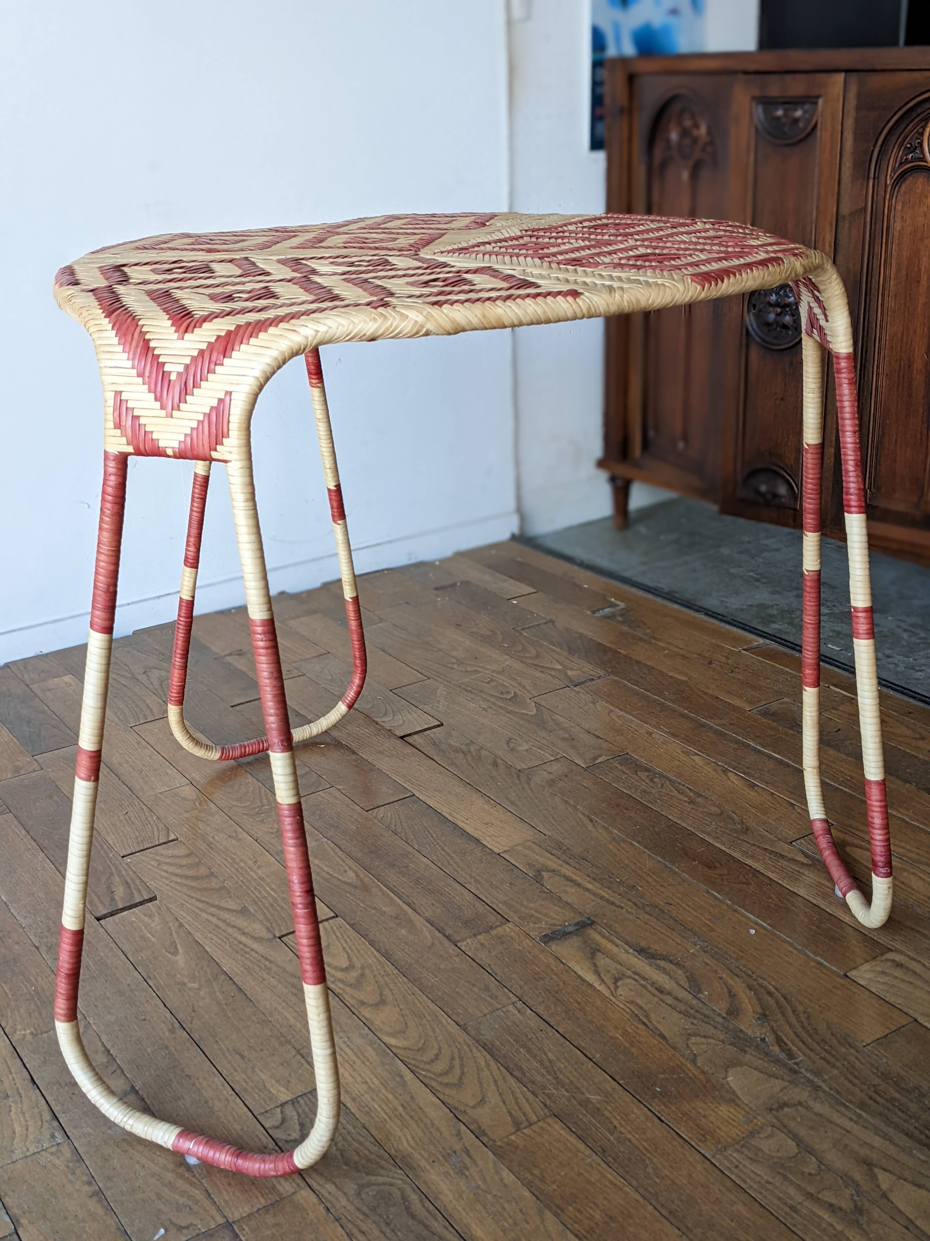 Rattan table model Flo by Patricia Urquiola