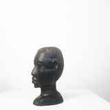 Wooden woman's head