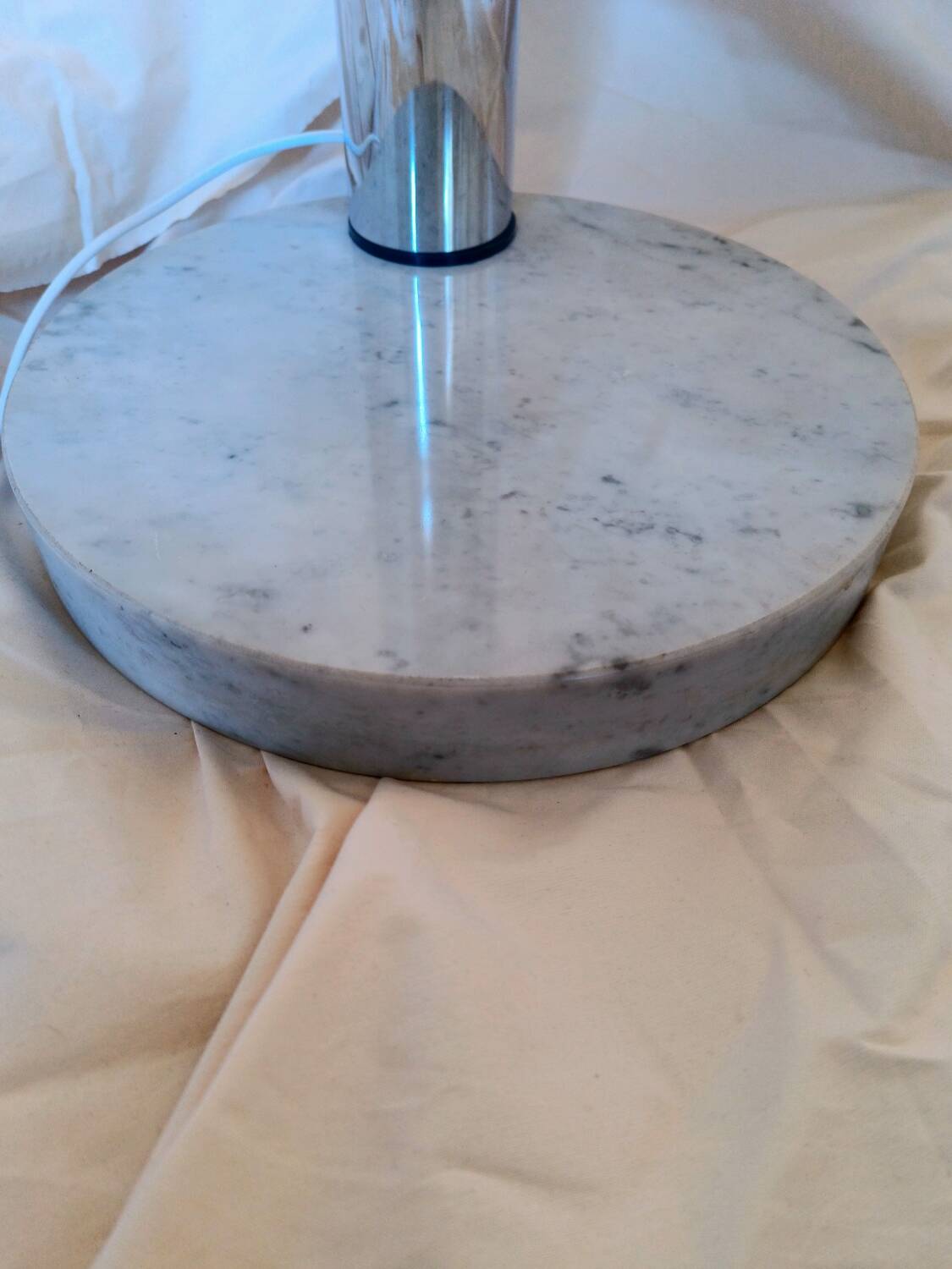 1970s Chrome Metal Lily of the Valley Lamp