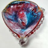Cenicero de cristal de Murano. Italia, 1980s