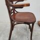 Office chair signed Baumann bistro style curved wood - 1930s