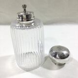 Crystal and silver toilet bottle Saglier Frères