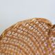 Vintage flower suspension in wicker rattan
