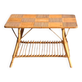 Vintage bamboo/rattan coffee table