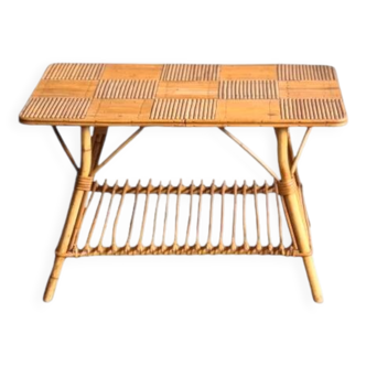 Vintage bamboo/rattan coffee table