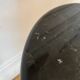 Vintage black marble bistro pedestal table