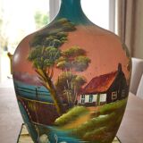 Impressive and rare dame-jeanne.