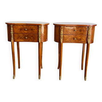 Paire de table rognon de style Louis XV
