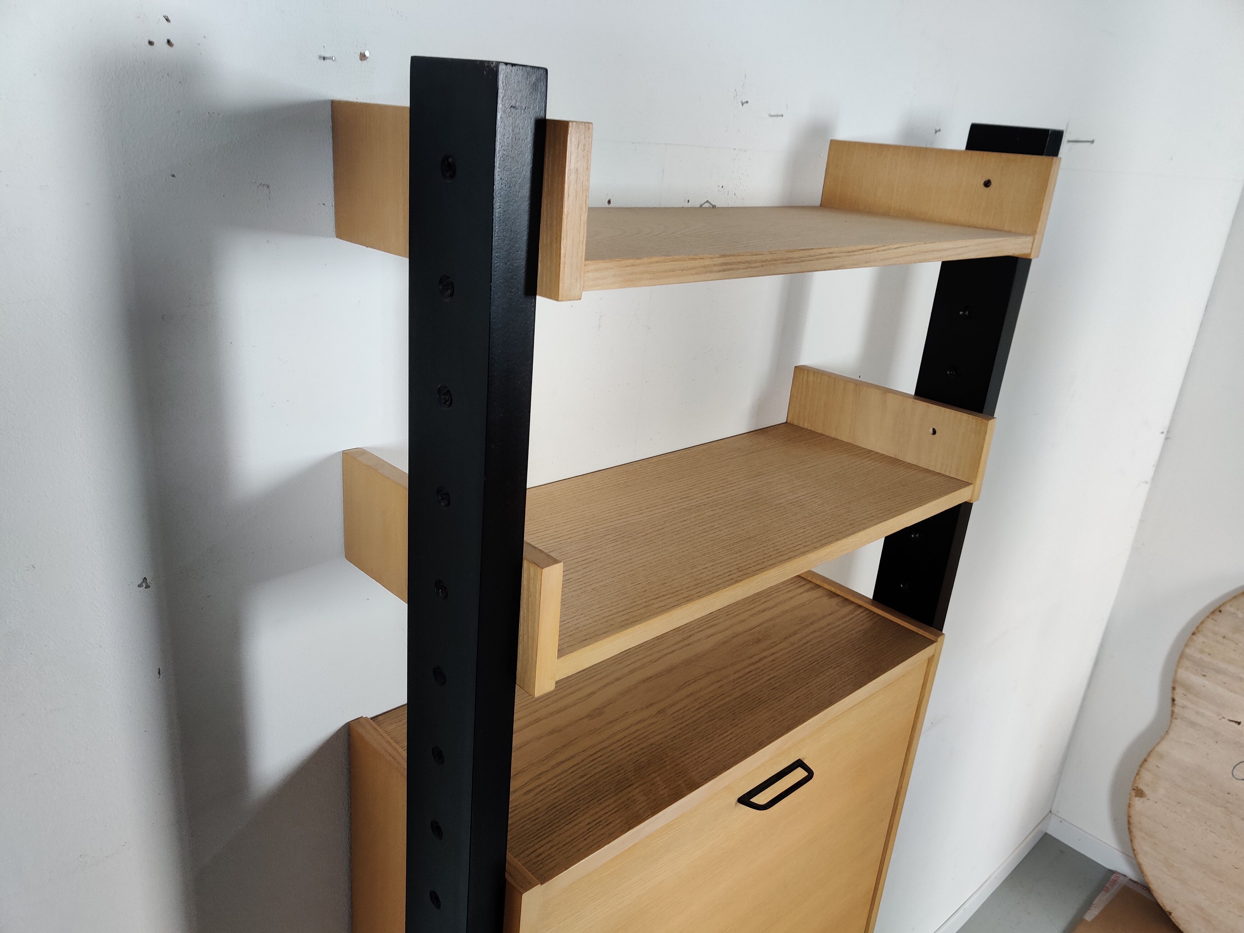 Scandinavian modular shelving system on legs, 60s