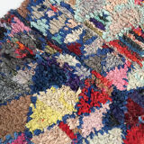 Moroccan berber carpet boucherouite 161x92cm