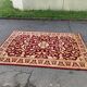 Persian wool rug in burgundy 200x300