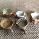 Set of 5 sandstone ramekins