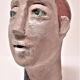 Redheaded boyish woman modeled in earth signed 60/70 years