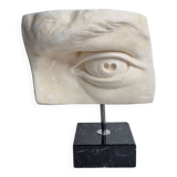 Eye of Michelangelo's "David", vintage cast after Brucciani, on base, 27 cm
