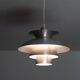 Vintage Scandinavian aluminum pendant light 1970